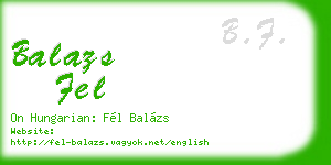 balazs fel business card